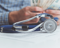 finance and medicine health insurance concept JYLMNFX